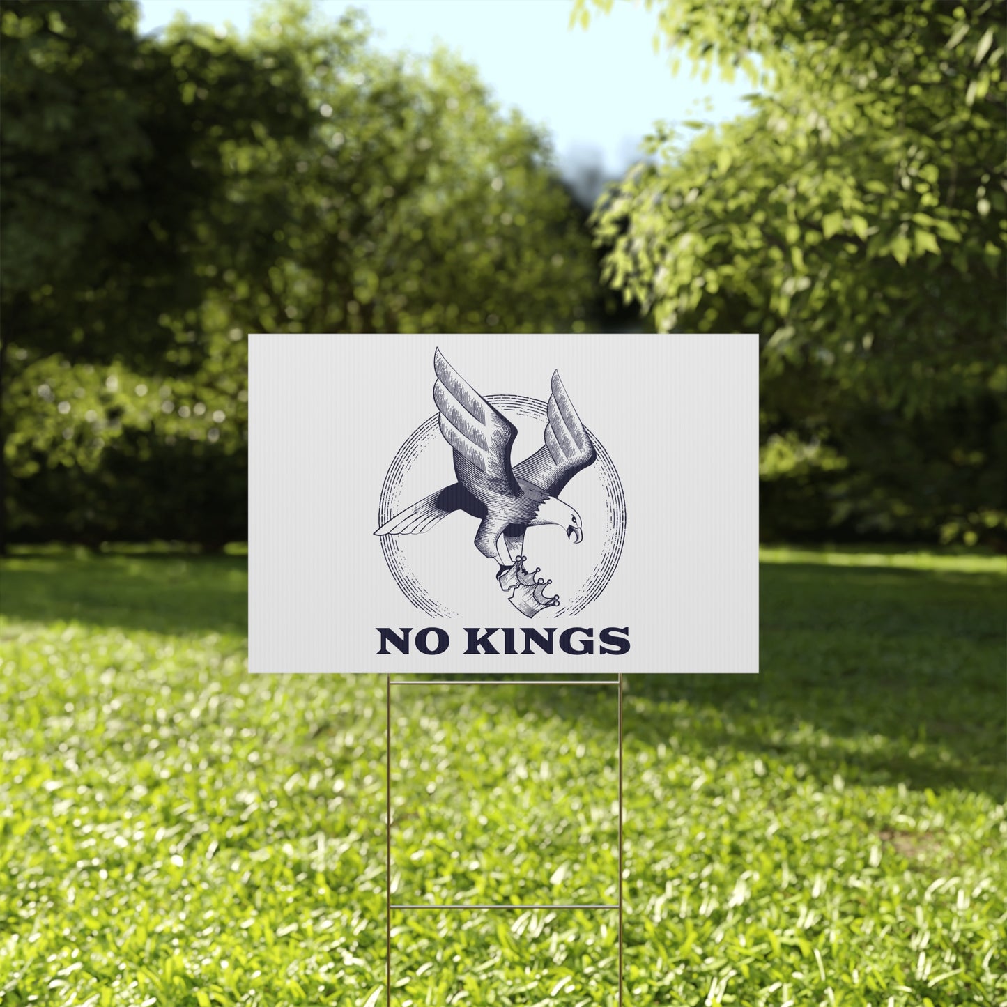 No Kings Movement Sign